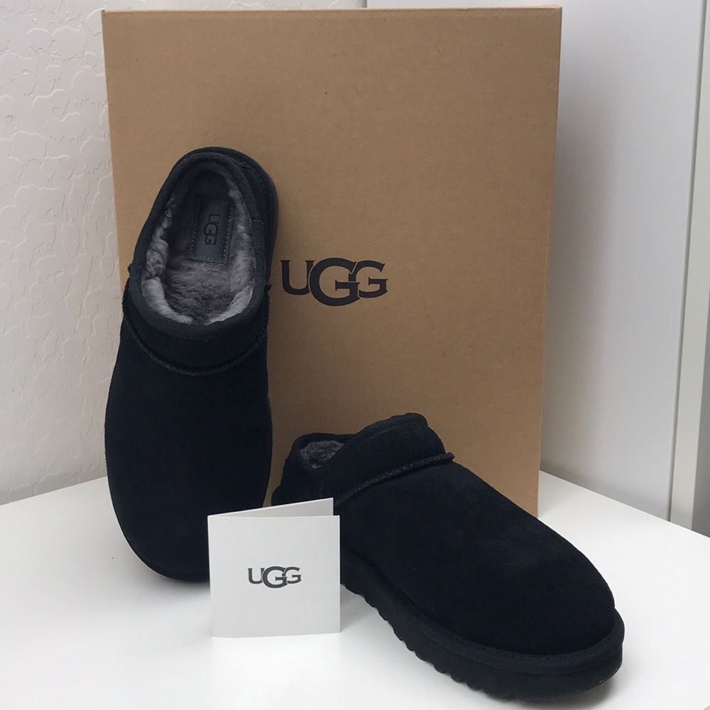 NWT - Black UGG Slippers